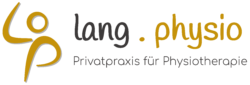 Physiotherapie Lang Rodgau Logo mit Text gold